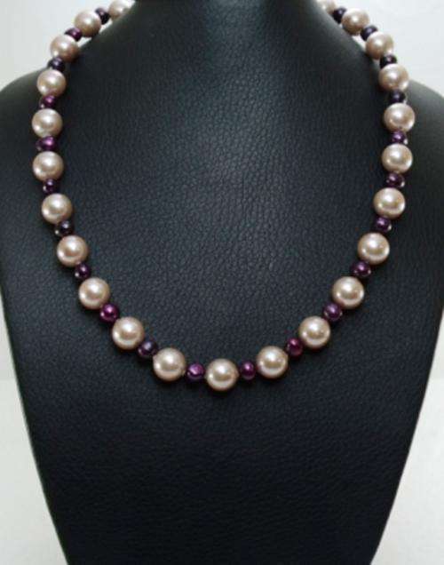 44cm - 10mm Shell Pearl Necklace by Cooper and Lombard Jewelry