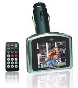 Car FM Transmitter - Car Kit MP4/WMA /AMV Player - 1.8-inch TFT Display