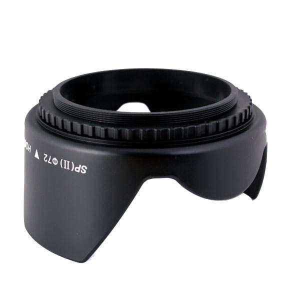 Universal 72mm Lens Hood Screw Mount Crown Shape Digital Camera Sun Shade