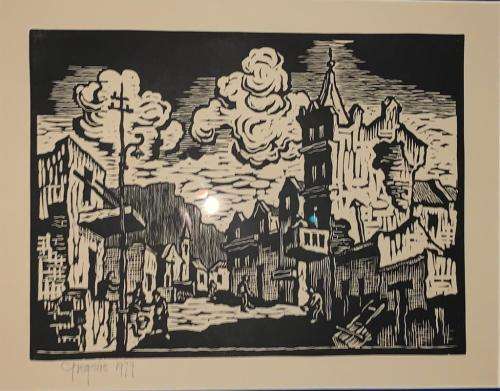 Gregoire Boonzaier Linocut
