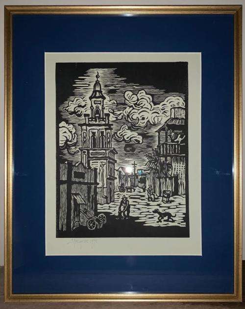 Gregoire Boonzaier Linocut