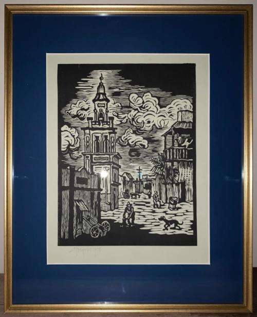 Gregoire Boonzaier Linocut