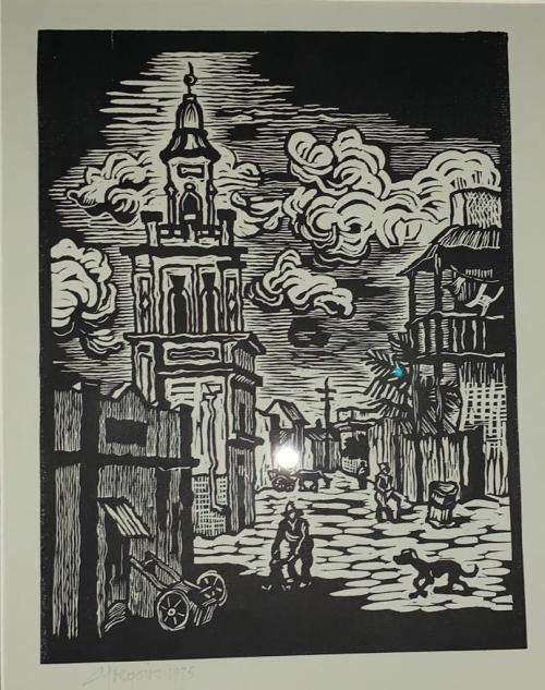 Gregoire Boonzaier Linocut