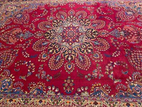 VINTAGE HANDWOVEN PERSIAN RUG [ KASHMAR] 3M95cm x 2M90cm