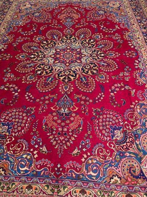 VINTAGE HANDWOVEN PERSIAN RUG [ KASHMAR] 3M95cm x 2M90cm