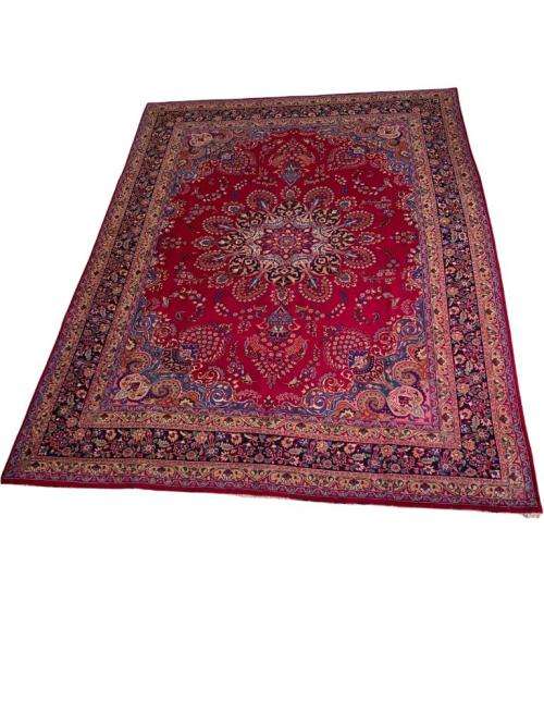 VINTAGE HANDWOVEN PERSIAN RUG [ KASHMAR] 3M95cm x 2M90cm