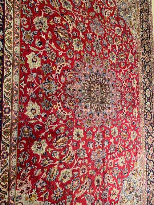 VINTAGE HANDWOVEN PERSIAN RUG [ KASHAN ] 4M00cm x 2M90cm