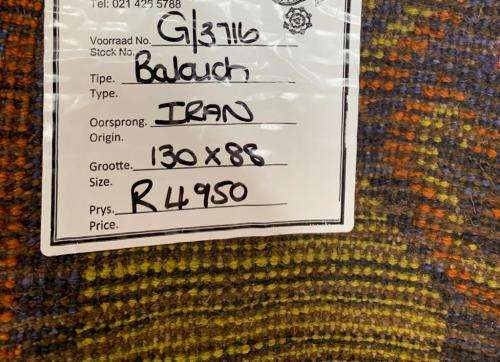 Fine Handwoven Balouch Persian 130x88cm