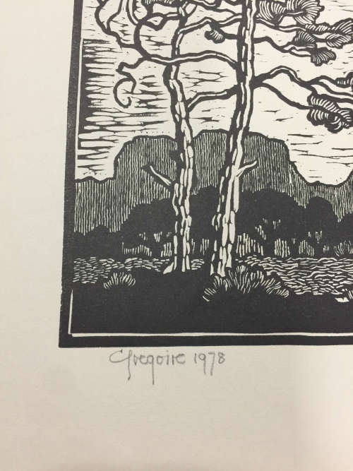 Gregoire Boonzaier- Trees In The Wind - Singed And Dated In Pencil .