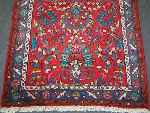 PERSIAN HANDWOVEN HAMADAN CARPET RUNNER 2.98M X 0.97M