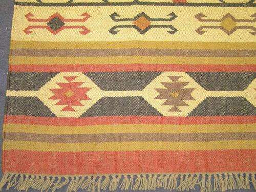 INDIAN HANDWOVEN KILIM CARPET 2.8M X 1.84M