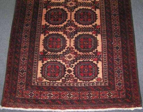 PERSIAN HANDWOVEN BALOOCH CARPET 1.95M X 0.97M