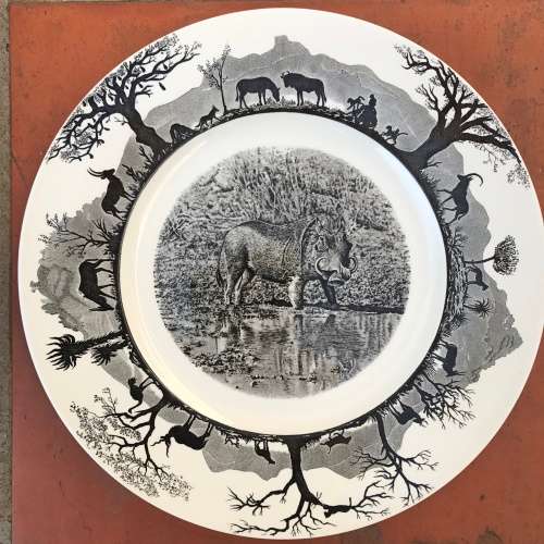 Wedgwood Kruger National Park WARTHOG 27cm display plate c.1950s