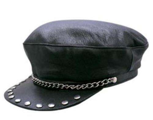 Leather Cap-Biker Captain