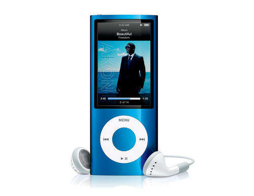 16GB blue iPod Nano 5th gen with camera
