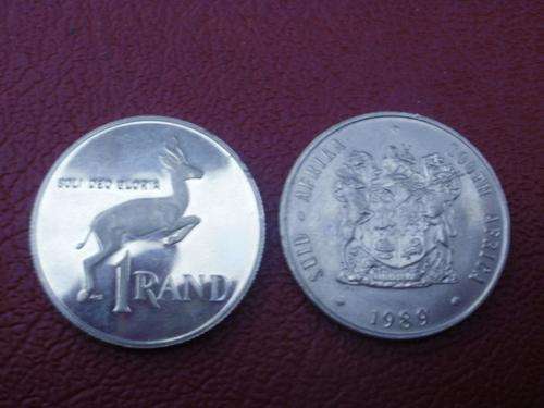 South African coin R1 (1989)