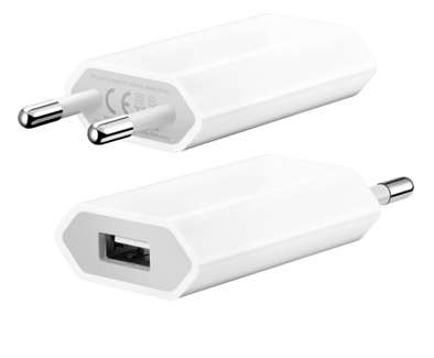 USB Power Adapter (Compatible with iPhone/ ipad/ Kindle etc..) ***WHITE OR BLACK***