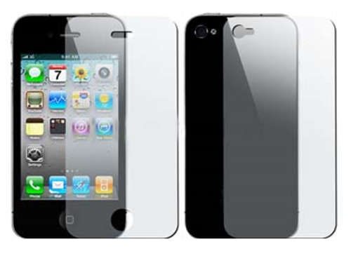 Front & Back Screen Protector (Compatible with iPhone 4/4S) **In Retail Packaging**