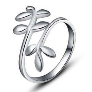 Olive Leaf Sterling Silver Ring ***Adjustable***