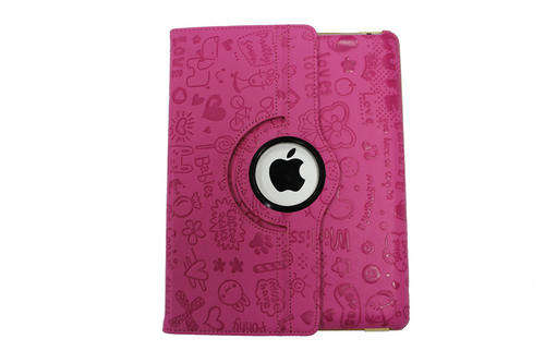 360 Degree Rotary Case (Compatible with iPad 2 & 3) ***Funky Pattern Design*** PINK