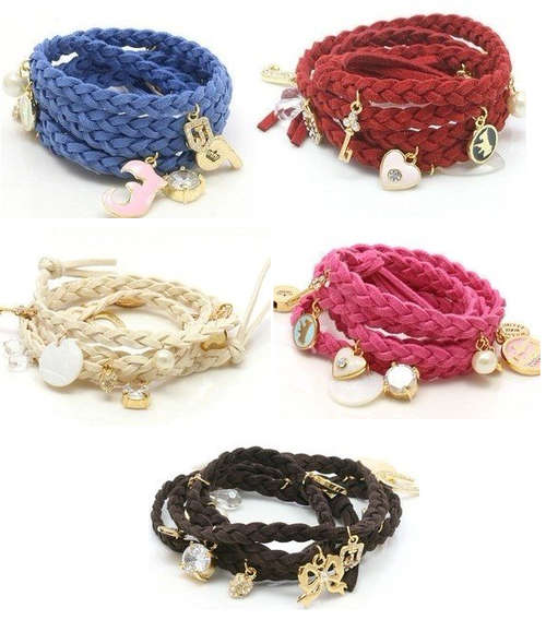 Braided Charm Bracelets ***GREAT COLOURS***