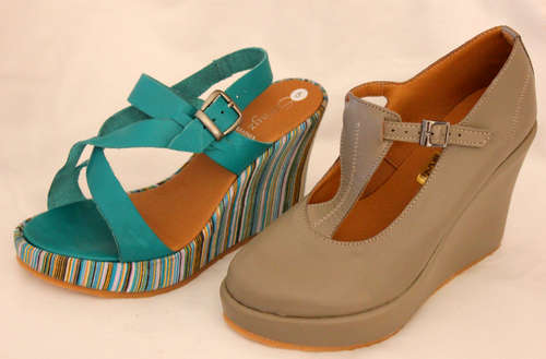 Wedge Fashion Shoes (100% Genuine Leather) ***ALSO AVAILABLE IN BLACK***