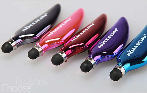 Stylus with unique screen cleaning pad ***Great Colours*** (comes with headphone plug)