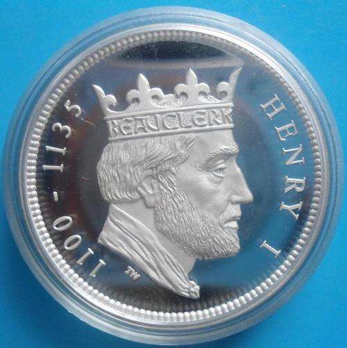 99% SILVER Bullion Round !!! Sealed in Capsule !!! KING HENRY I - SA HISTORICAL MINT !!!