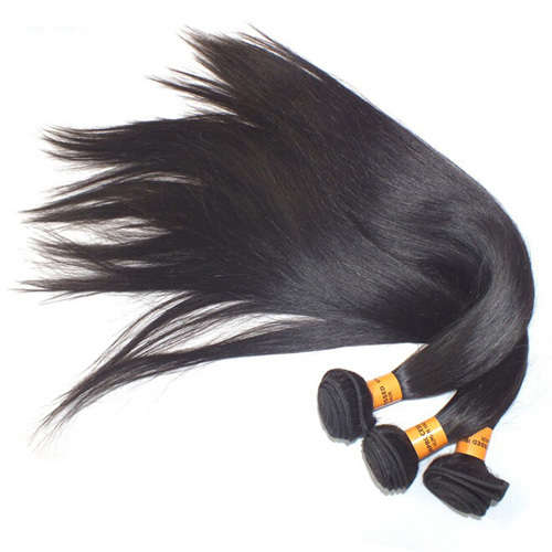 6A Brazilian 100% Human Hair Straight 10" 100g Natural Black [one bundle only]