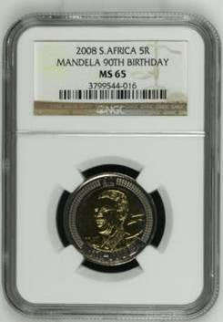 Nelson Mandela 90th Birthday R5 Coin
