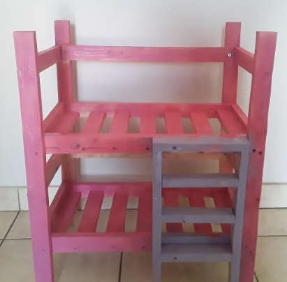 DOLL BUNK BED * FITS 30 CM DOLL OR SMALLER