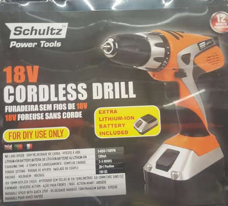 18 V CORDLESS DRILL ** LITIUM-ION BATTERY!! IN CARRY CASE!!!