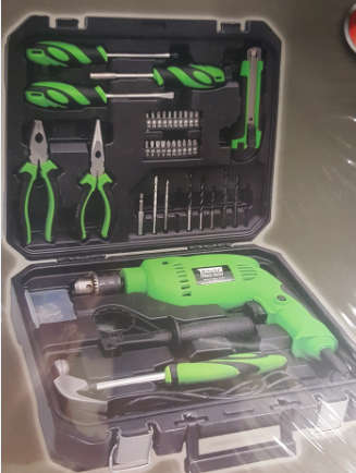 500 W IMPACT DRILL WITH TOOL KIT!!!!!! IN CARRY CASE!!!!