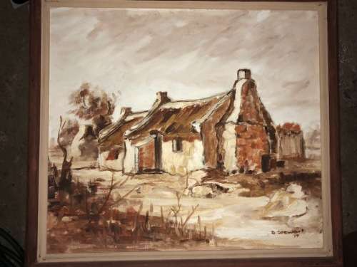 D Steward;Framed oil painting: Well known artist