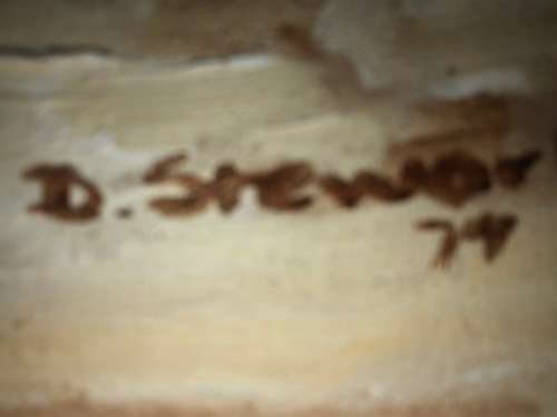 D Steward;Framed oil painting: Well known artist