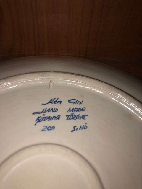 Stunning Turkish Khutanya plate