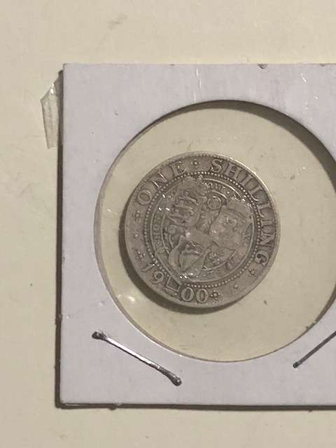 1900 One Shilling: United Kingdom .925 Silver: Valuable coin