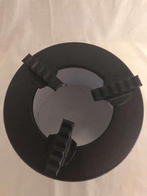 Camping triangular pot stand and burner container in new condition: Never used