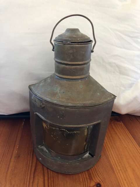 Antique brass Ships Lantern: