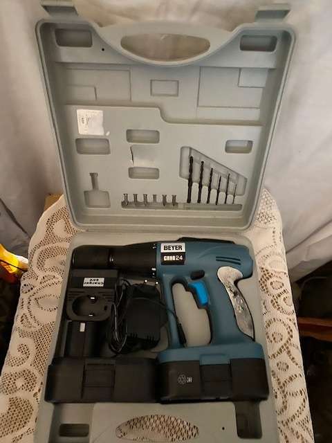 Beyer Rechargeable electric drill in Case:Model CSHD 24:Giveaway price