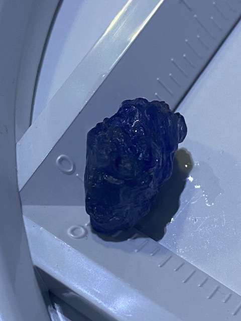 Natural uncut Tanzanite: A cuttercan cut & create your own jewellery:14+ ct Tanzanite: ACTUAL IMAGE