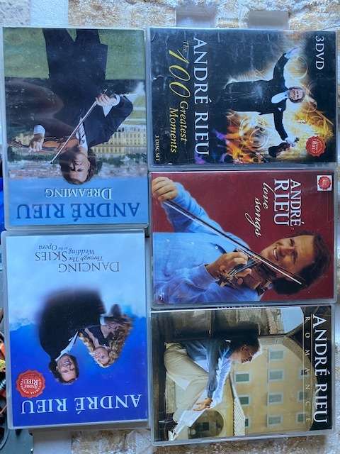 5 x Andre Rieu DVD's: Nice opportunity fans of the classics: Bid per item: R345  per DVD new on BoB