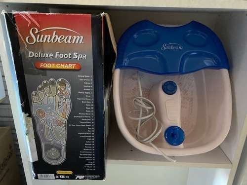 Sunbeam footspa in original box in excellent condition