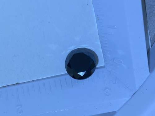 Black diamond, beautifully cut:  More than 2 carats:Tested but not certified: Great stone: Low start