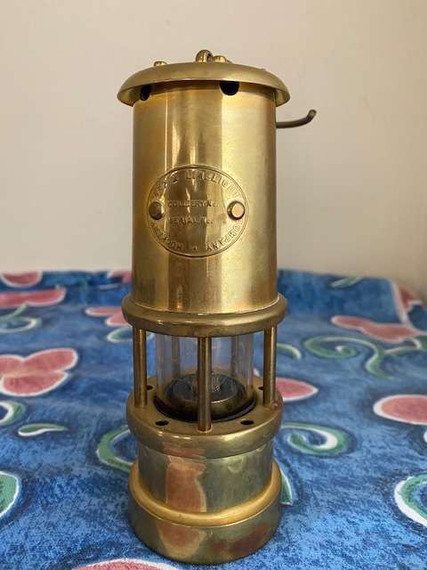 Hockley Brass Colliery mining lamp in mint condition