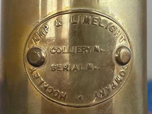 Hockley Brass Colliery mining lamp in mint condition