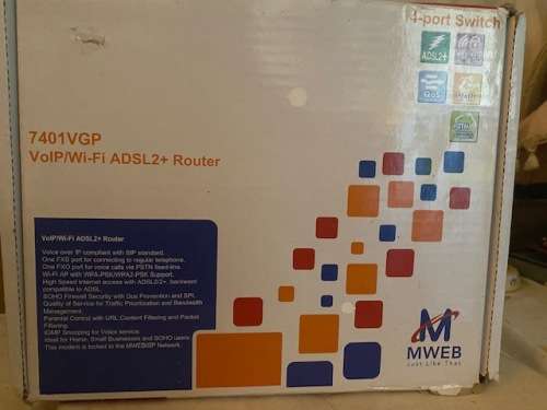 7401 VGP wI fI adsl2  router NEVER USED