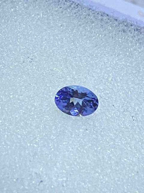 Natural 0.36 carat Tanzanite: Actual image: Exceptional colour