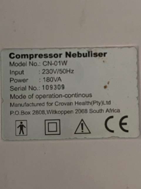 Pharmacists Choice Nebuliser: Never used!!!!