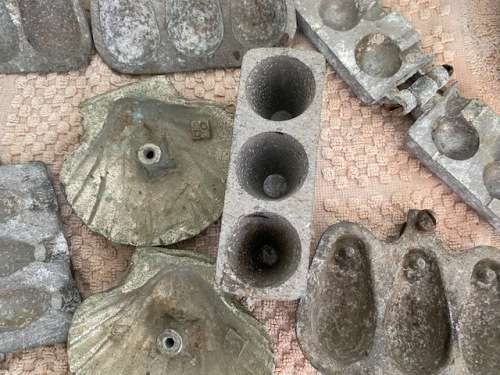 Great variety of Vintage Sinker Moulds: Needs reassembling